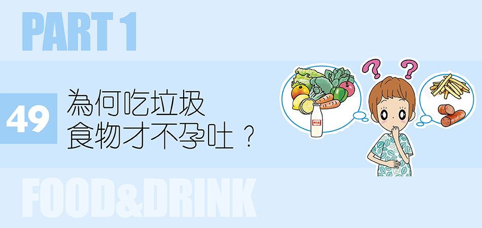 為何吃垃圾食物才不孕吐？ 